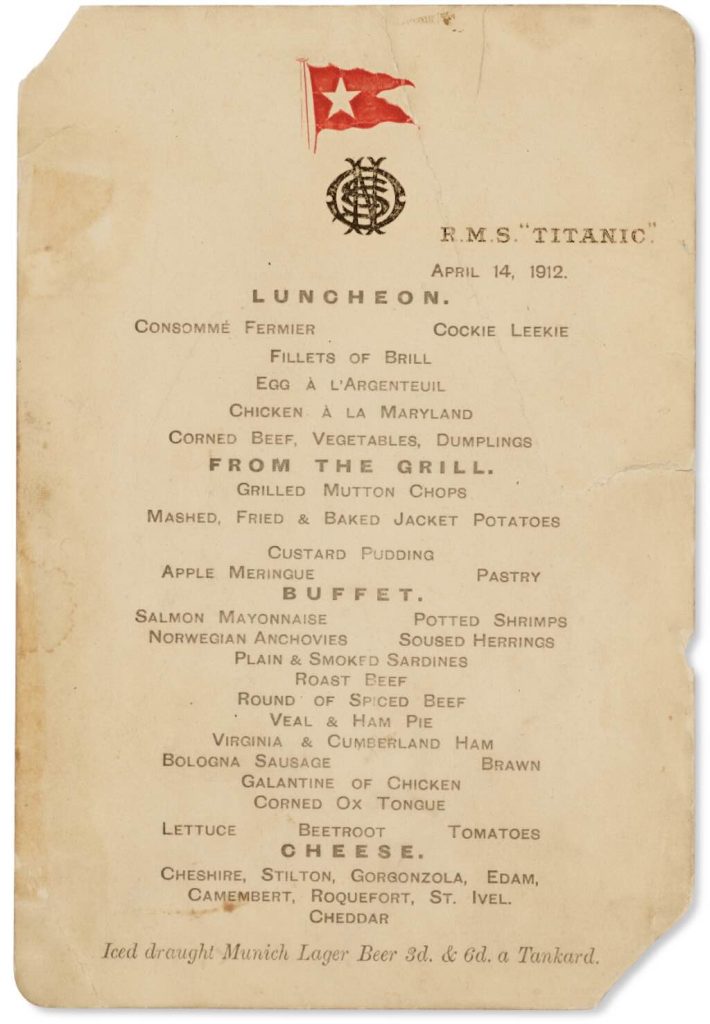 titanic-lunch