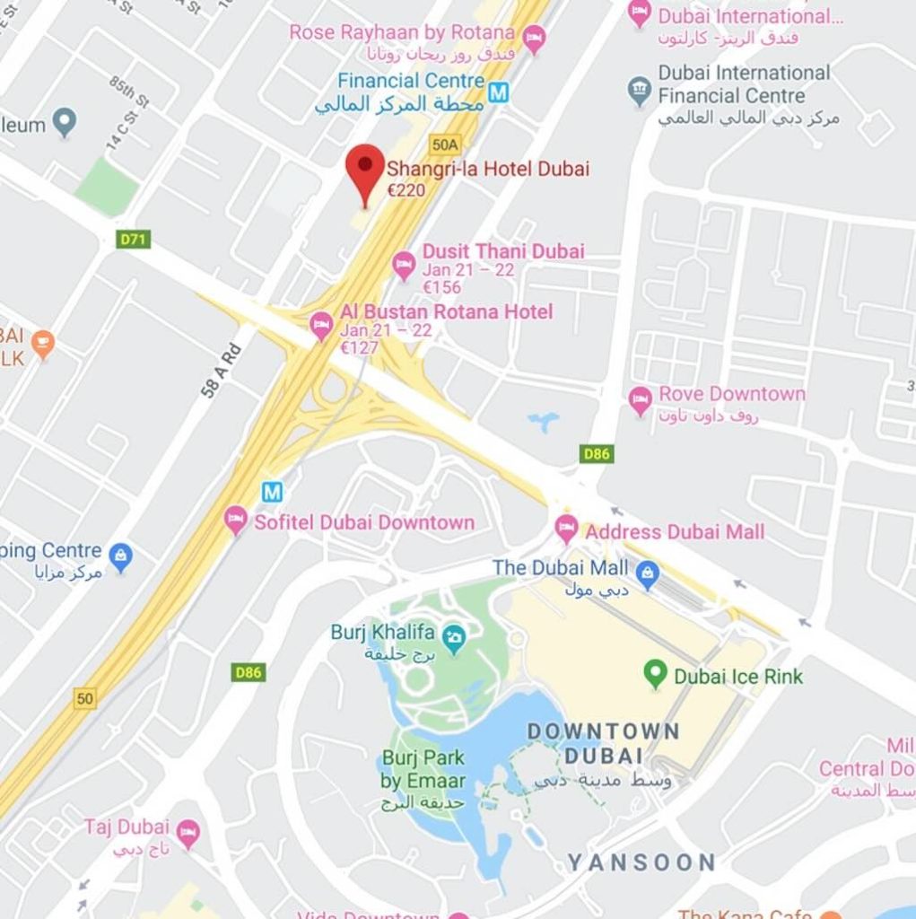 Dubai City Map