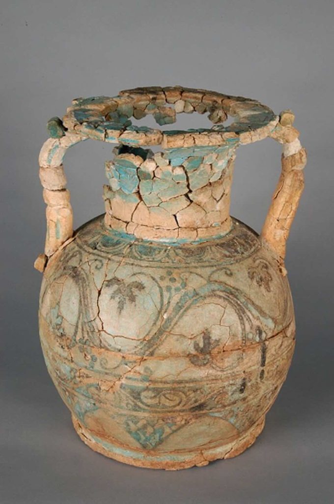 Faience Urn