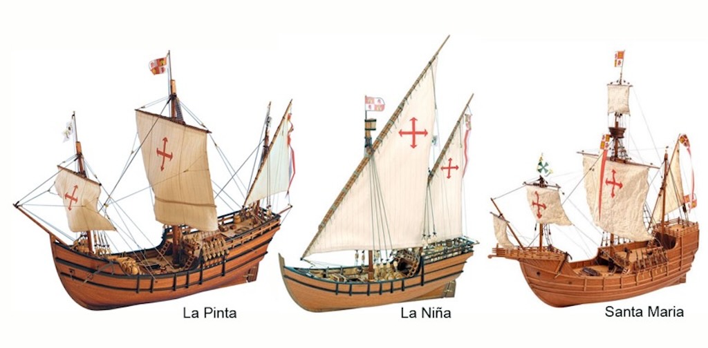 Nina, Pinta and Santa Maria