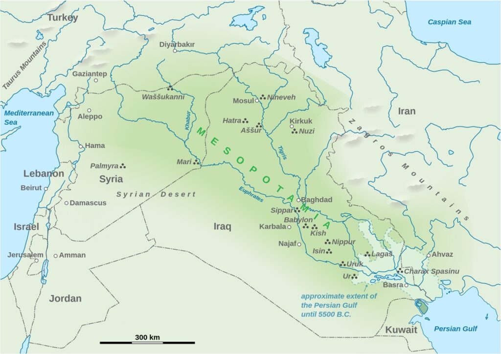 map-of-mesopotamian-civilisation