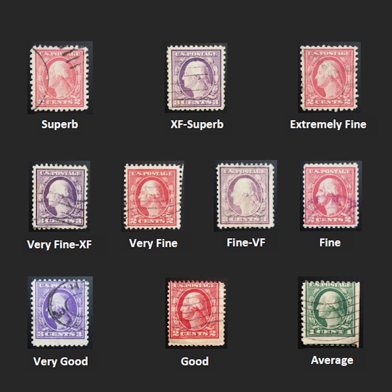 Stamp Grade Comparison