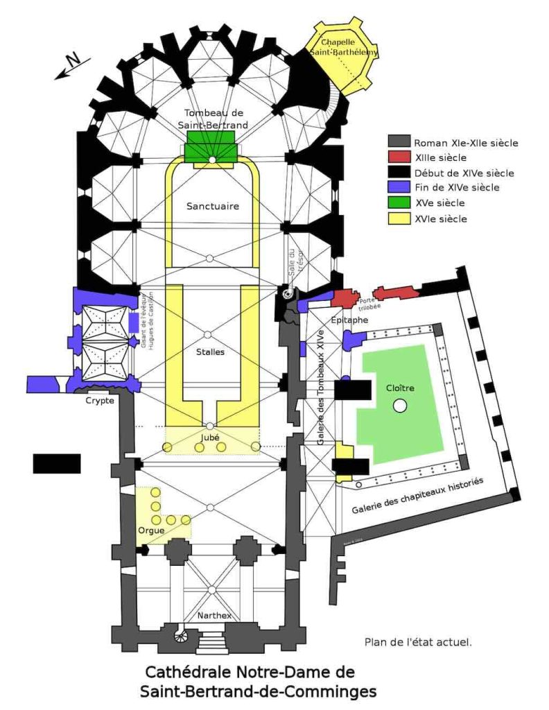 Cathédrale Comminges Plan