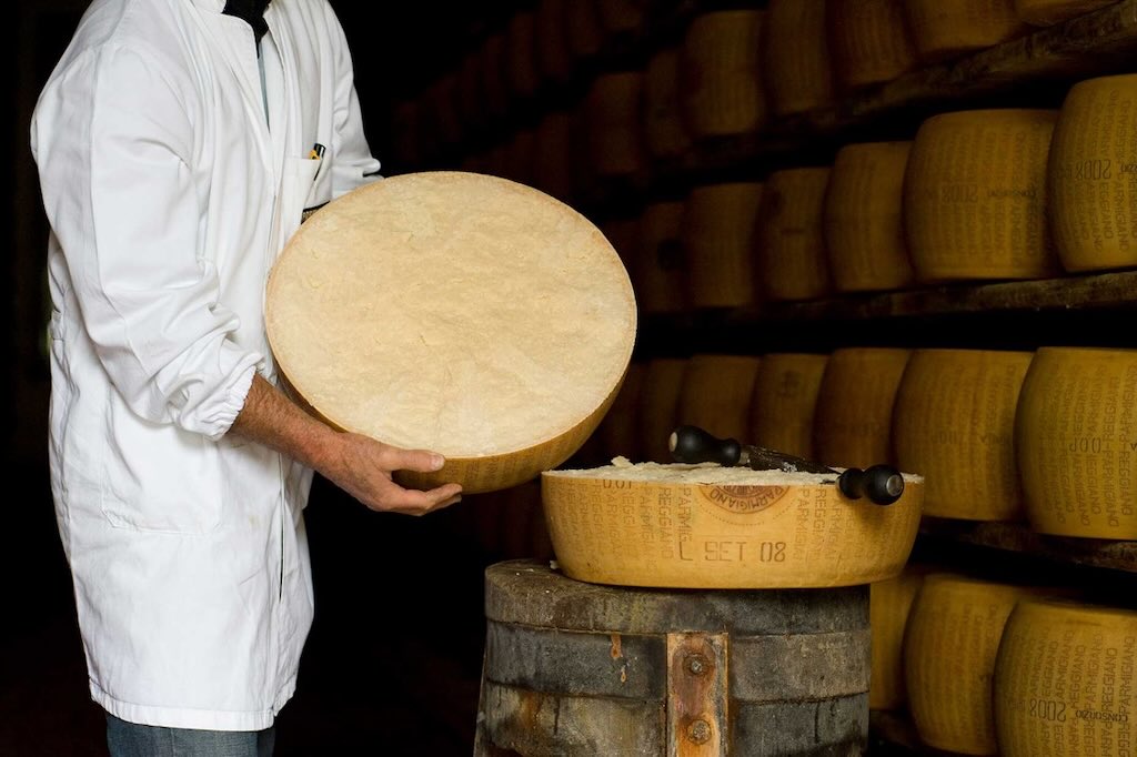 Parmigiano cut-in-half