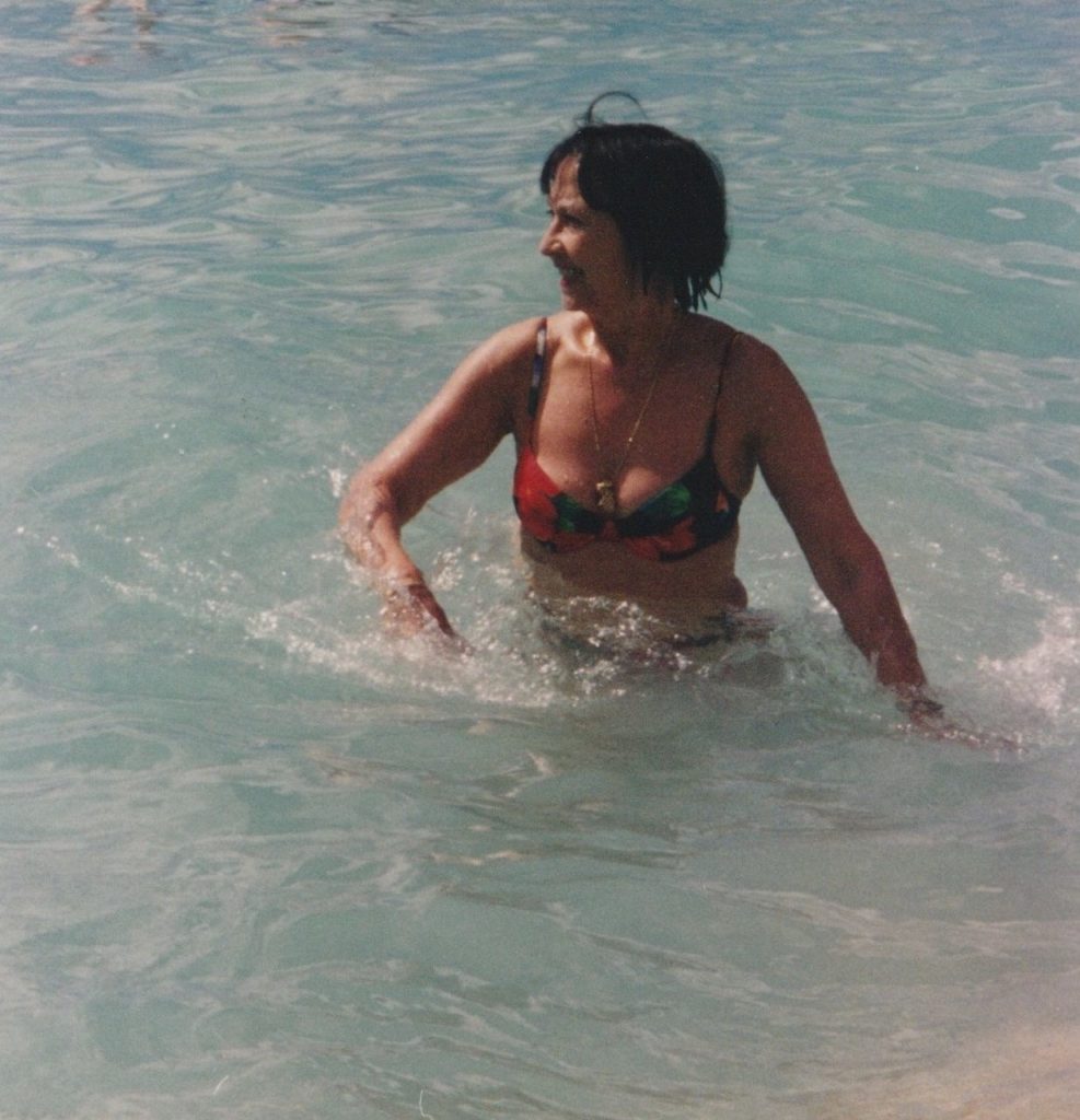 Monique on Waikiki Beach 27 October 1999