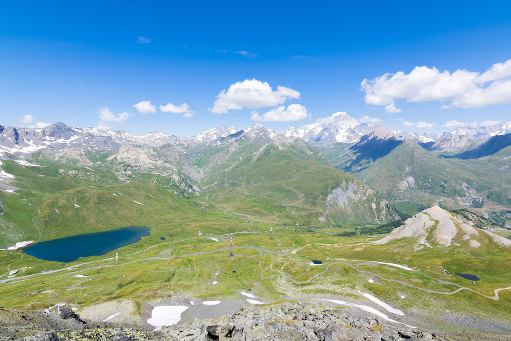 Colle del Piccolo San Bernardo and Lago Verney