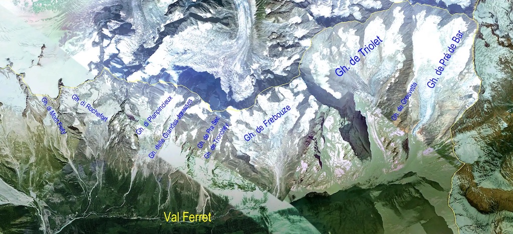 Val Ferret aerial view