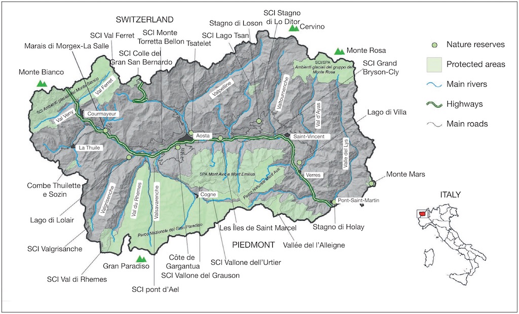 Regional catalogue of Valle d'Aosta