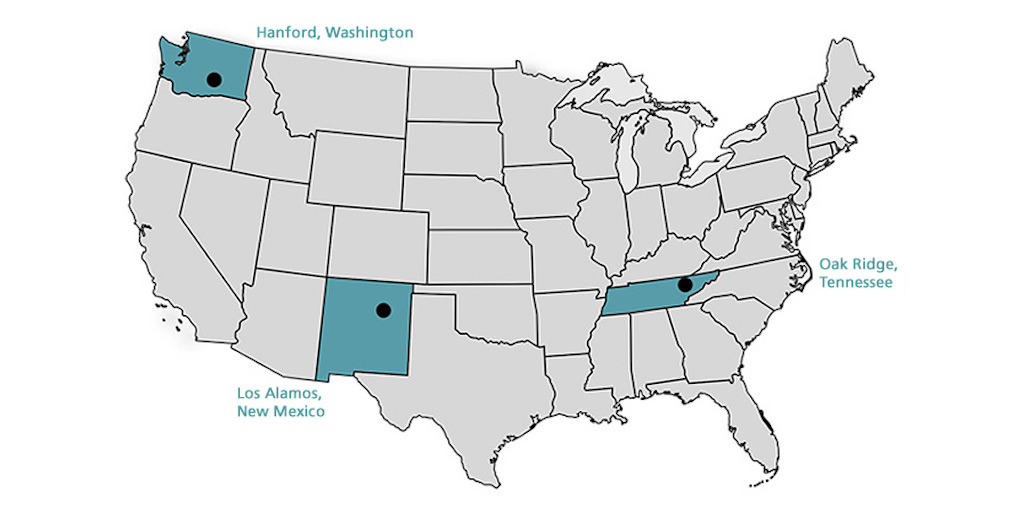 Manhattan Project Map