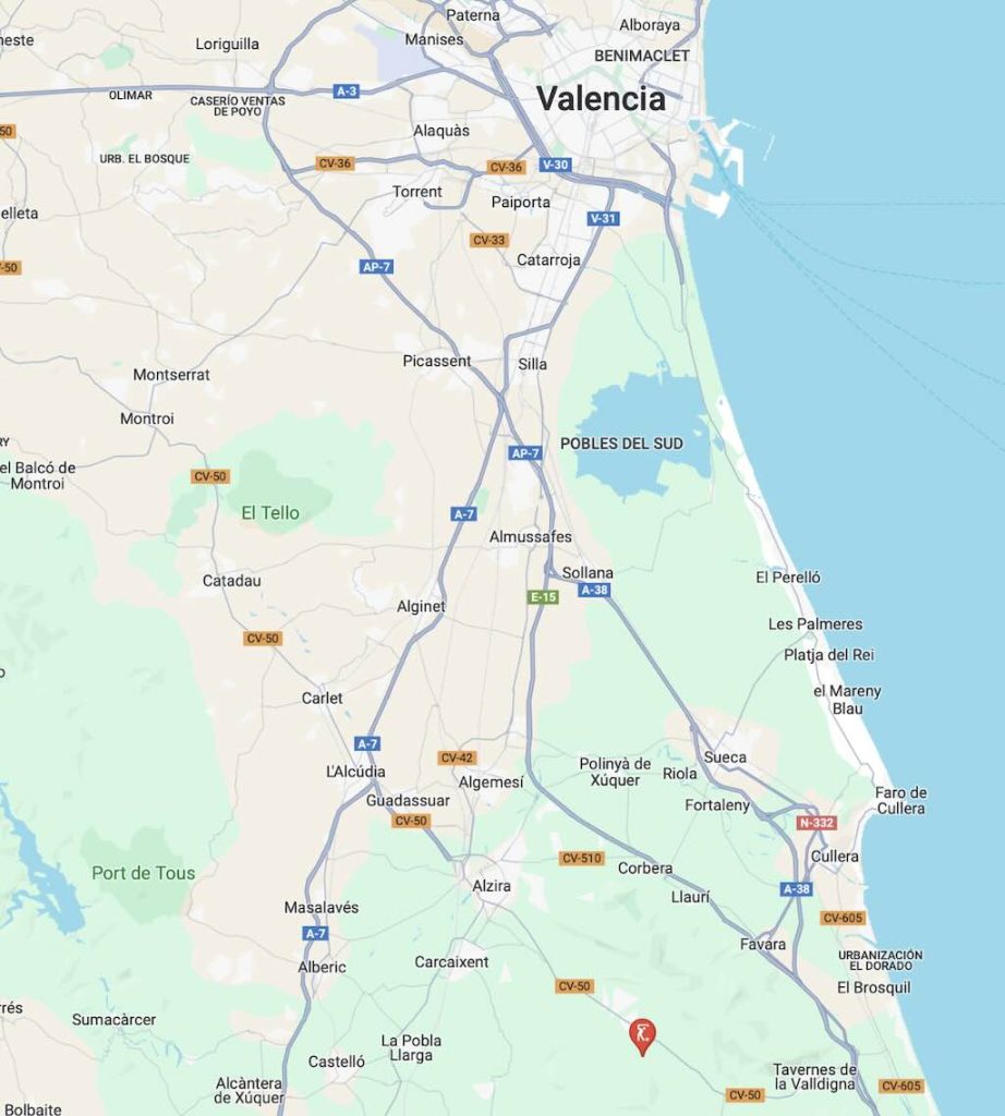 Galiana Valencia Map