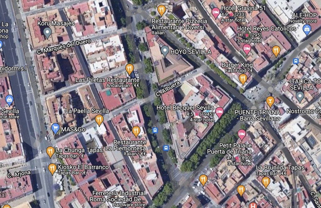 Calle Gravina map